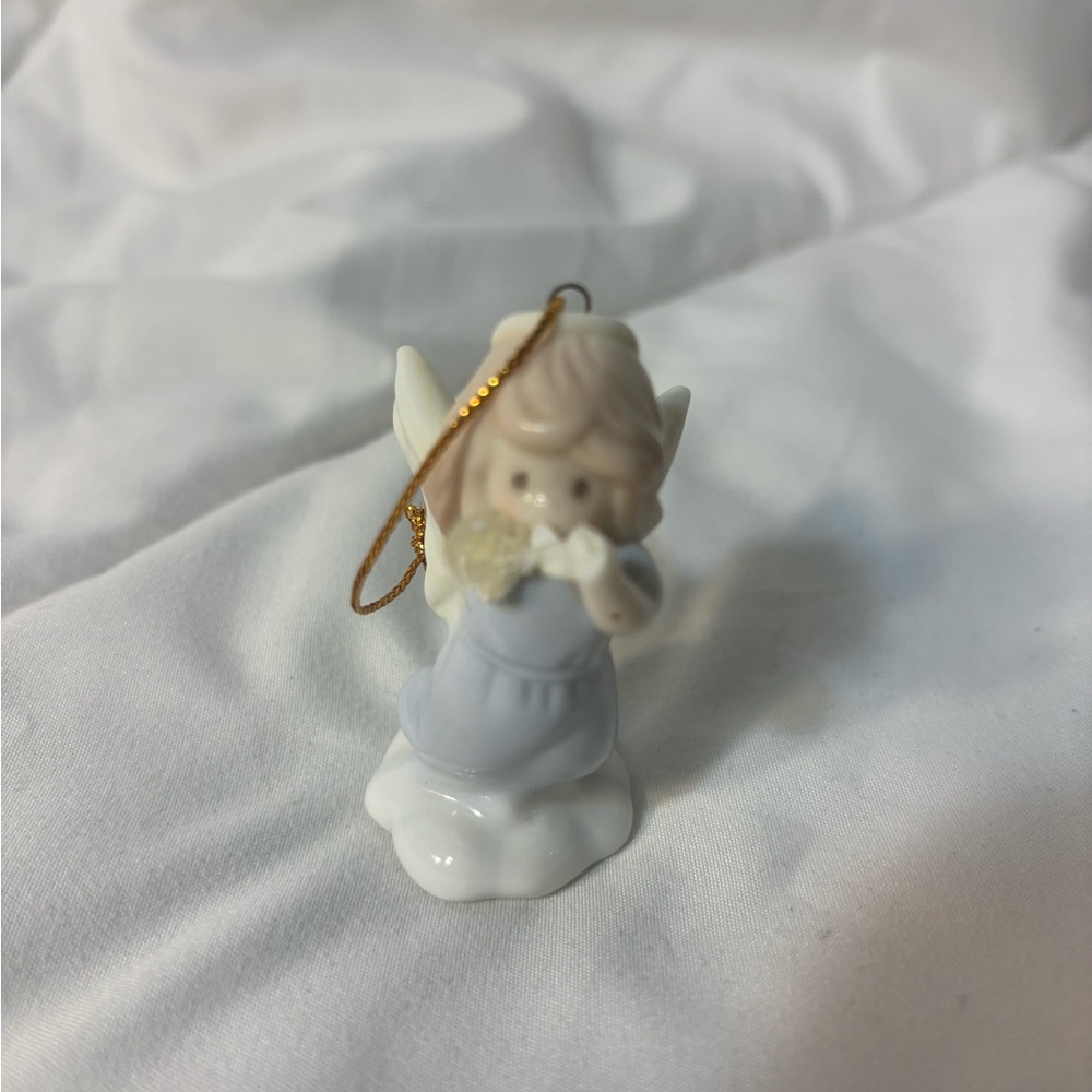 Vintage 1996 Precious Moments Angel Porcelain Ornament "Joy to the World"